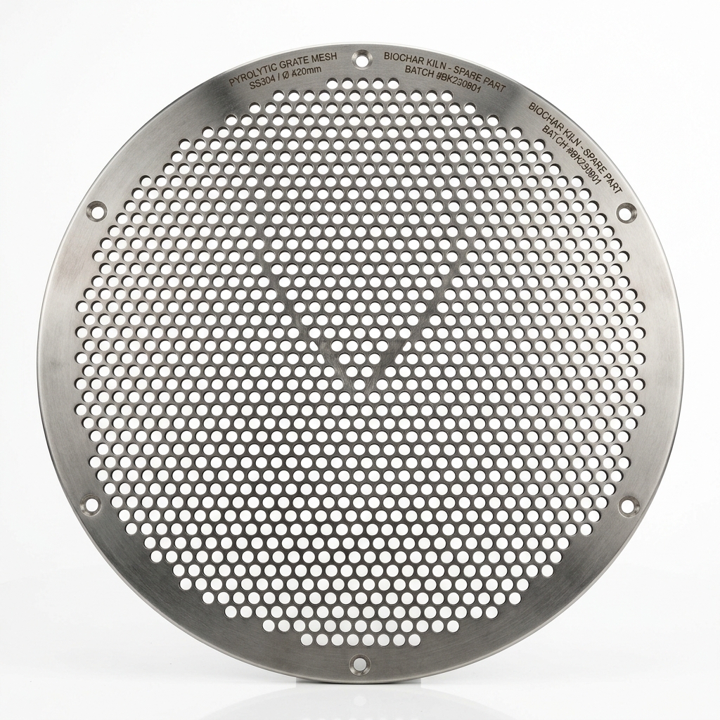 Pyrolytic Stainless Grate for Biochar Drum